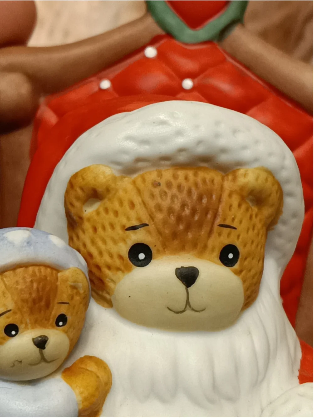 LUCY & ME 1986 Here Comes Santa Claus Music Box Santa List & Child Lucy Rigg